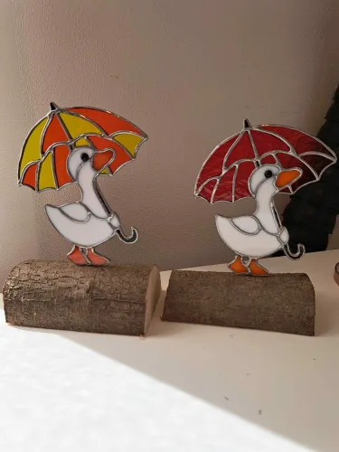 Eendje met paraplu