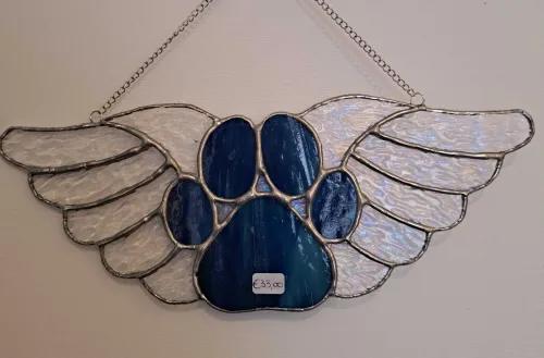 Hondenpoot met vleugels groot